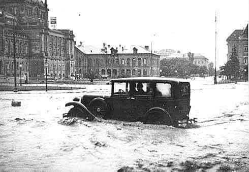 Poplava brdskih potoka s Medvednice 1936. godine (Foto MGZ)